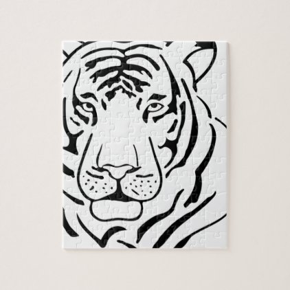 Feral Tiger Drawing Jigsaw Puzzle