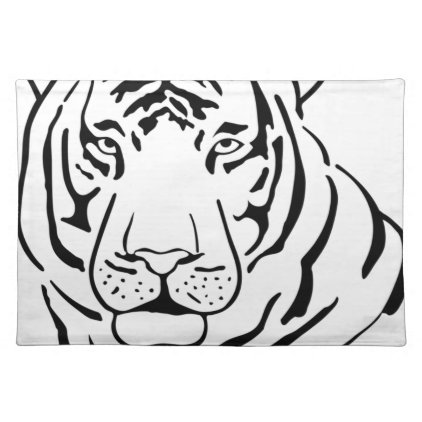 Feral Tiger Drawing Placemat