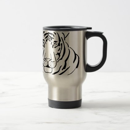 Feral Tiger Drawing Travel Mug