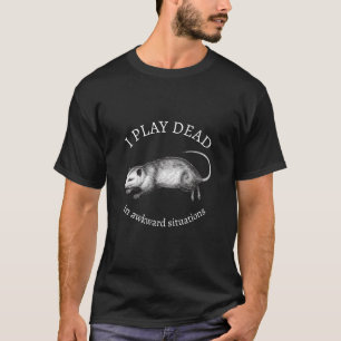 Feralcore Opossum Quote–Introvert Aesthetic  T-Shirt