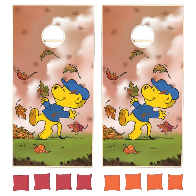 Ferald Amongst The Autumn Leaves Cornhole Set (Set)