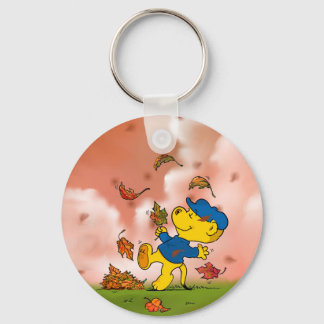 Ferald Amongst The Autumn Leaves Keychain