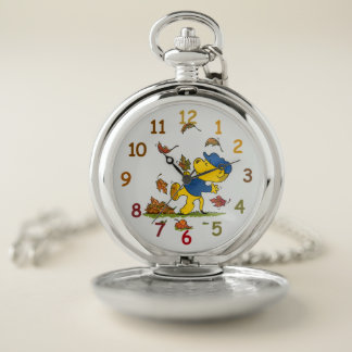 Ferald Amongst The Autumn Leaves Pocket Watch