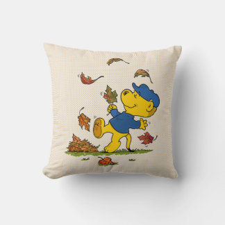 Ferald Amongst The Autumn Leaves Throw Pillow