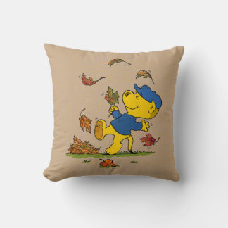 Ferald Amongst The Autumn Leaves Throw Pillow