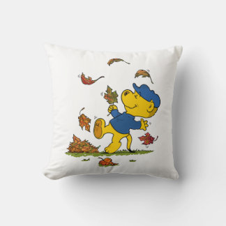 Ferald Amongst The Autumn Leaves Throw Pillow