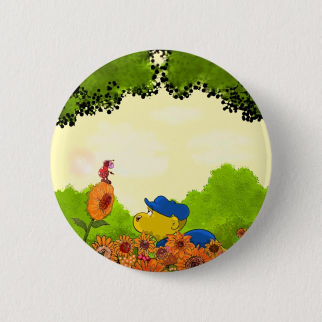 Ferald and Mizz Ladybug Button (Front)