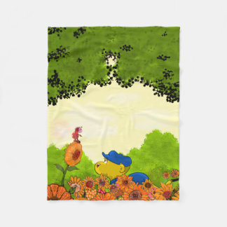Ferald and Mizz Ladybug Fleece Blanket