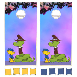 Ferald and Mr. Wiggly Cornhole Set