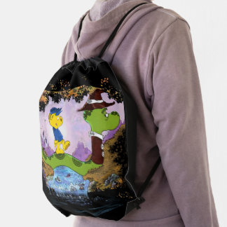 Ferald and Mr. Wiggly Drawstring Bag