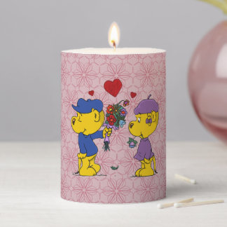 Ferald and Sahsha Ferret Pillar Candle