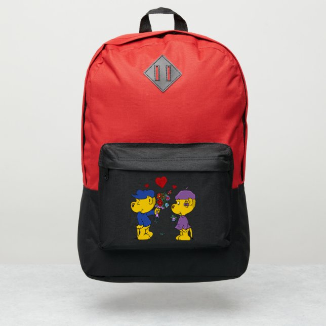 Ferald and Sahsha Ferret Port Authority® Backpack (Front)