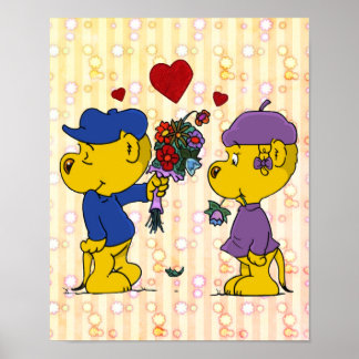 Ferald and Sahsha Ferret Poster