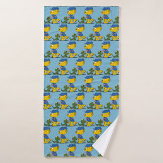 Ferald and The Baby Lizard Bath Towel