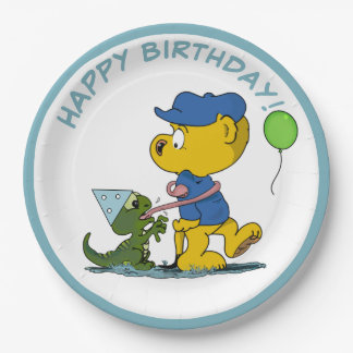 Ferald and the Baby Lizard Birthday Paper Plates