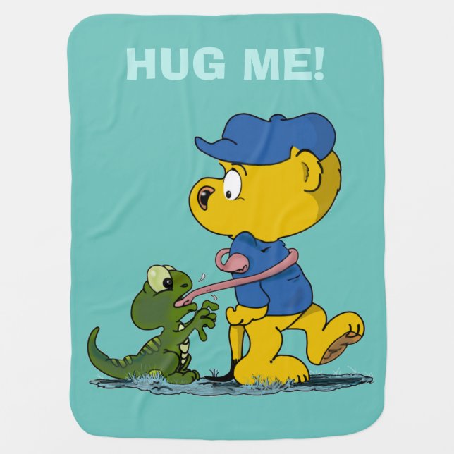 Ferald and The Baby Lizard  Blanket (Front)