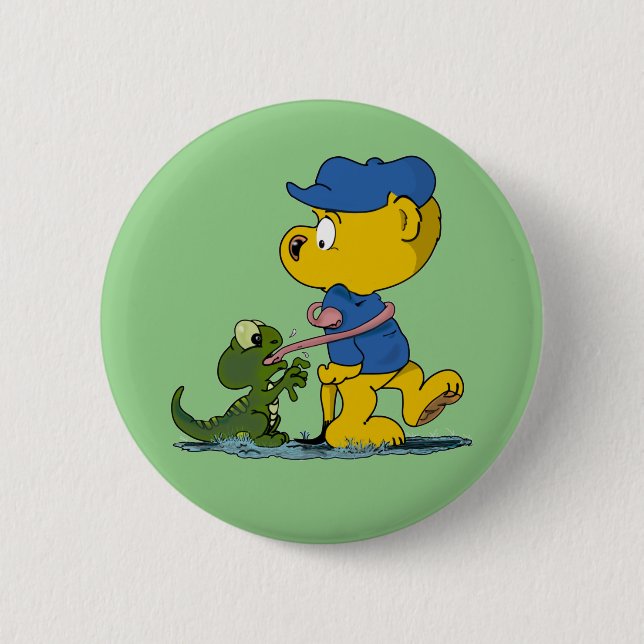 Ferald and The Baby Lizard Button (Front)