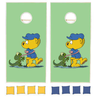 Ferald and the Baby Lizard Cornhole Set