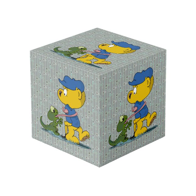 Ferald and the Baby Lizard Cube (Front Angled)