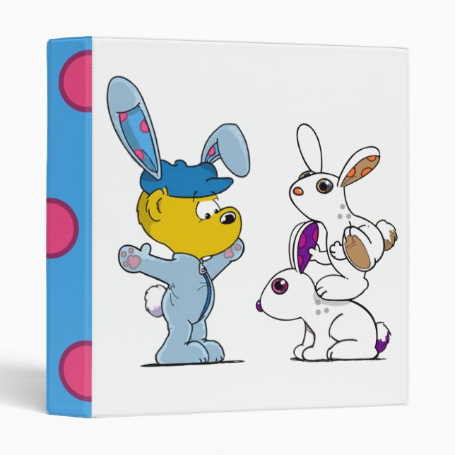 Ferald and The Bunnies 3 Ring Binder (Front/Spine)