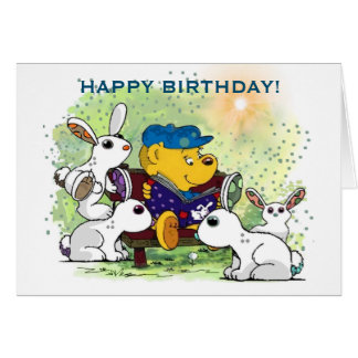 Ferald and The Bunnies Birthday Card