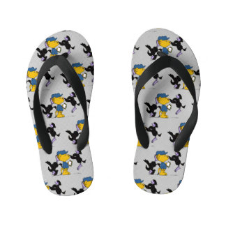 Ferald and The Pesky Crows Kid's Flip Flops
