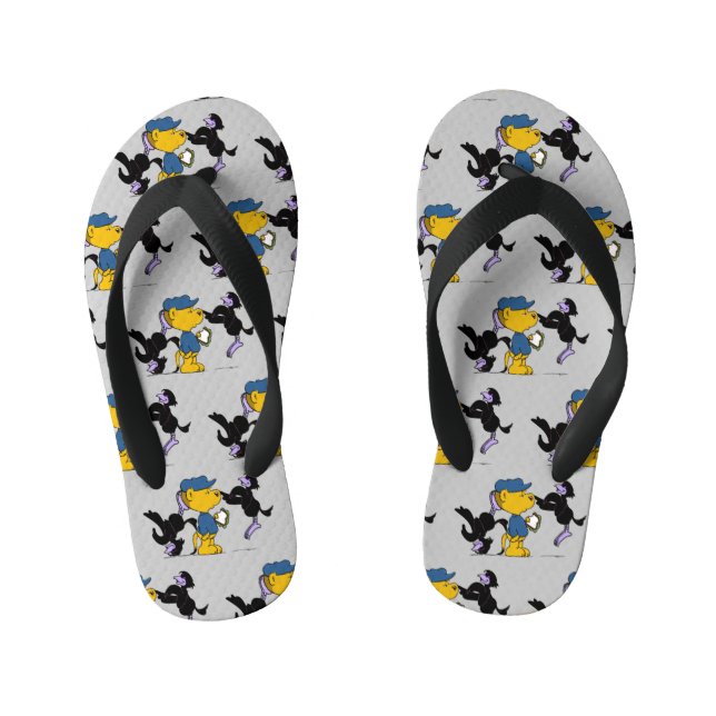 Ferald and The Pesky Crows Kid's Flip Flops (Footbed)