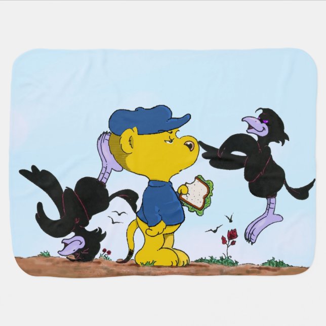Ferald and The Pesky Crows Receiving Blanket (Horizontal)