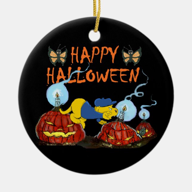 Ferald and The Rotten Pumpkins Ceramic Ornament (Front)