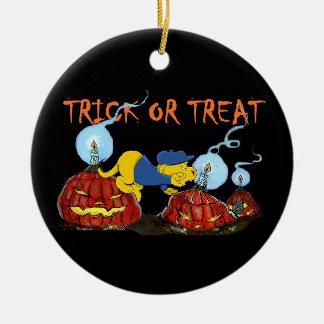 Ferald and The Rotten Pumpkins Ceramic Ornament (Front)