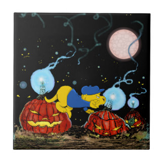 Ferald and The Rotten Pumpkins Ceramic Tile