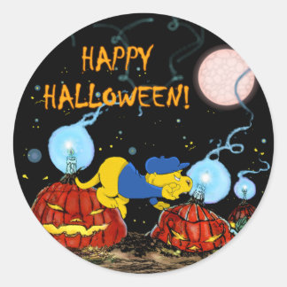 Ferald and The Rotten Pumpkins | Halloween Classic Round Sticker