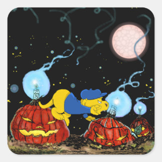 Ferald and The Rotten Pumpkins | Halloween Square Sticker