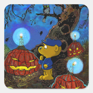 Ferald and The Rotten Pumpkins | Halloween Square Sticker