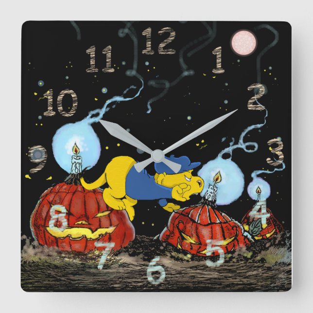 Ferald and The Rotten Pumpkins Square Wall Clock (Front)