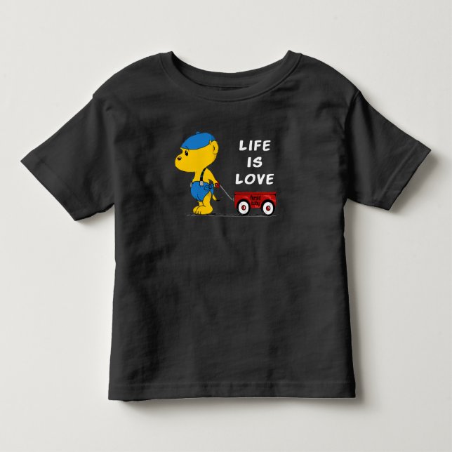 Ferald Baby | Life Is Love Toddler T-shirt (Front)