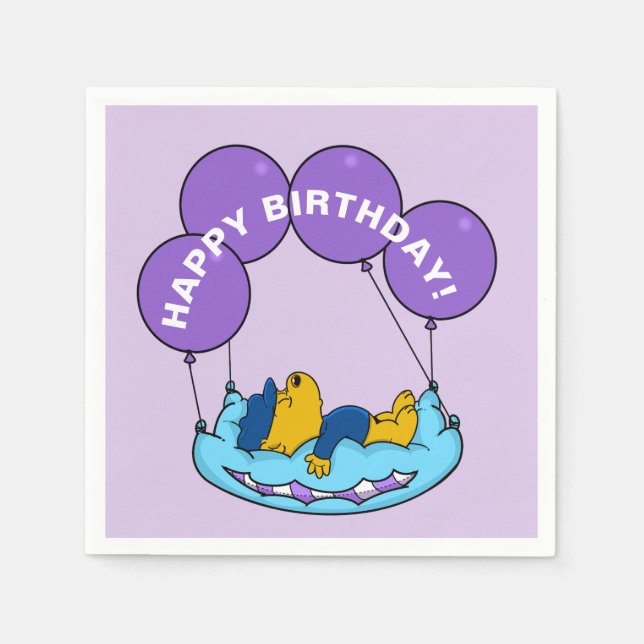 Ferald | Birthday Balloon Napkins (Front)
