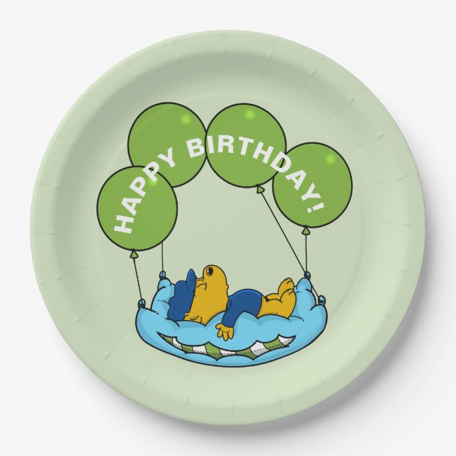 Ferald | Birthday Balloon Paper Plates (Front)