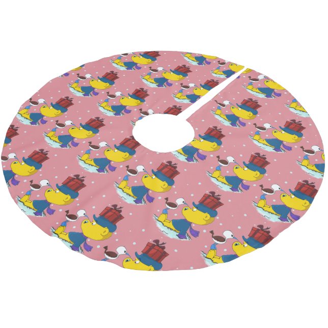 Ferald | Christmas Brushed Polyester Tree Skirt (Angled)