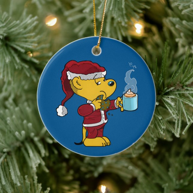 Ferald Christmas Holiday Ceramic Ornament (Tree)