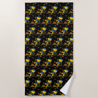 Ferald Dancing Amongst The Autumn Leaves Beach Towel