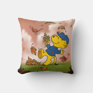 Ferald | Dancing Amongst The Autumn Leaves Throw Pillow