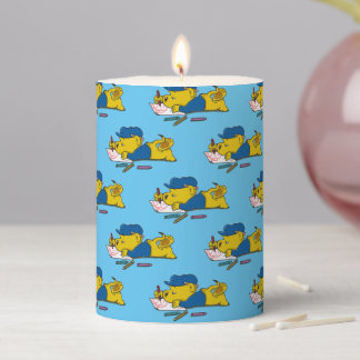 Ferald Drawing Cartoons Pillar Candle