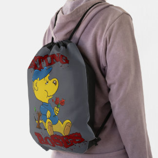 Ferald Eating Roses Drawstring Bag