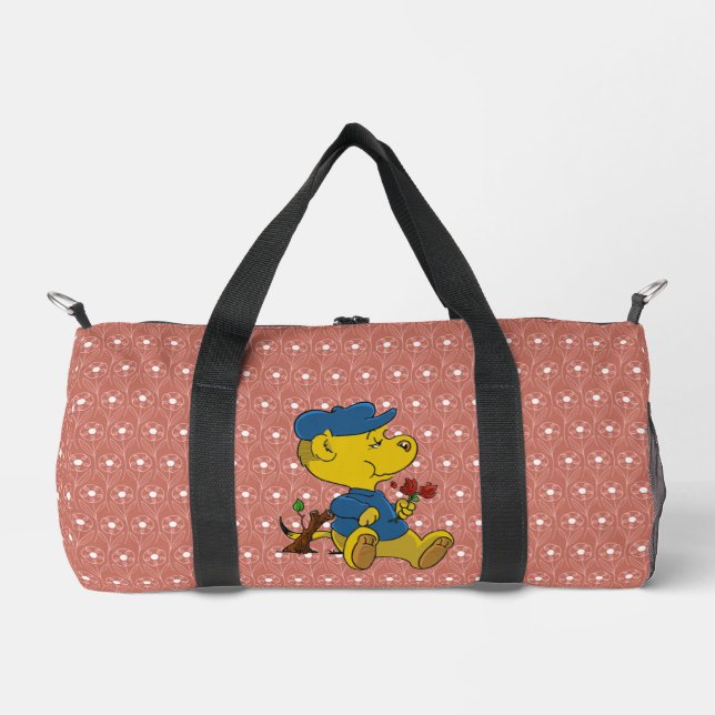 Ferald Eating Roses Duffle Bag (Front)