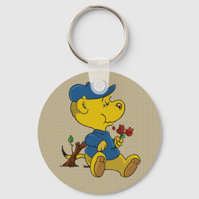 Ferald Eating Roses Keychain (Front)
