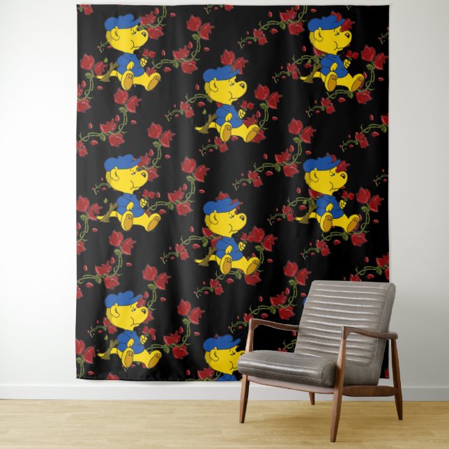 Ferald Eating Roses Tapestry (In Situ)