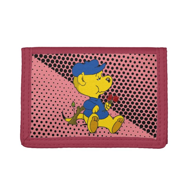 Ferald Eating Roses Trifold Wallet (Front)