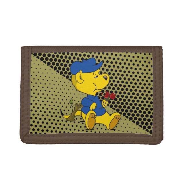 Ferald Eating Roses Trifold Wallet (Front)