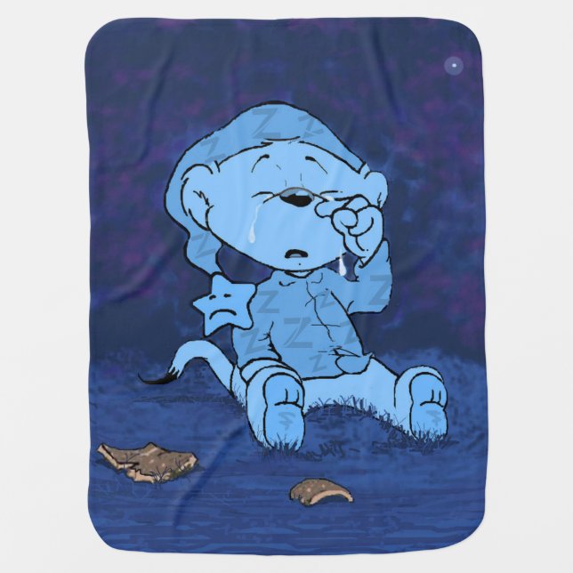 Ferald | Feeling Blue Baby Blanket (Front)